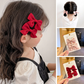 (パープル)ヘアピン2個セット リボン ヘアアクセサリー ヘア留め 髪飾り 前髪 サイド髪 小物 おしゃれ お洒落