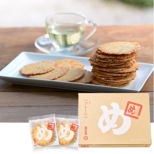 【送料無料】博多食材工房 お土産/福岡 福太郎めんべい辛子めんたい風味プレーンM 48枚セット/16枚入(2枚×8袋)×3箱セット 067-771-3