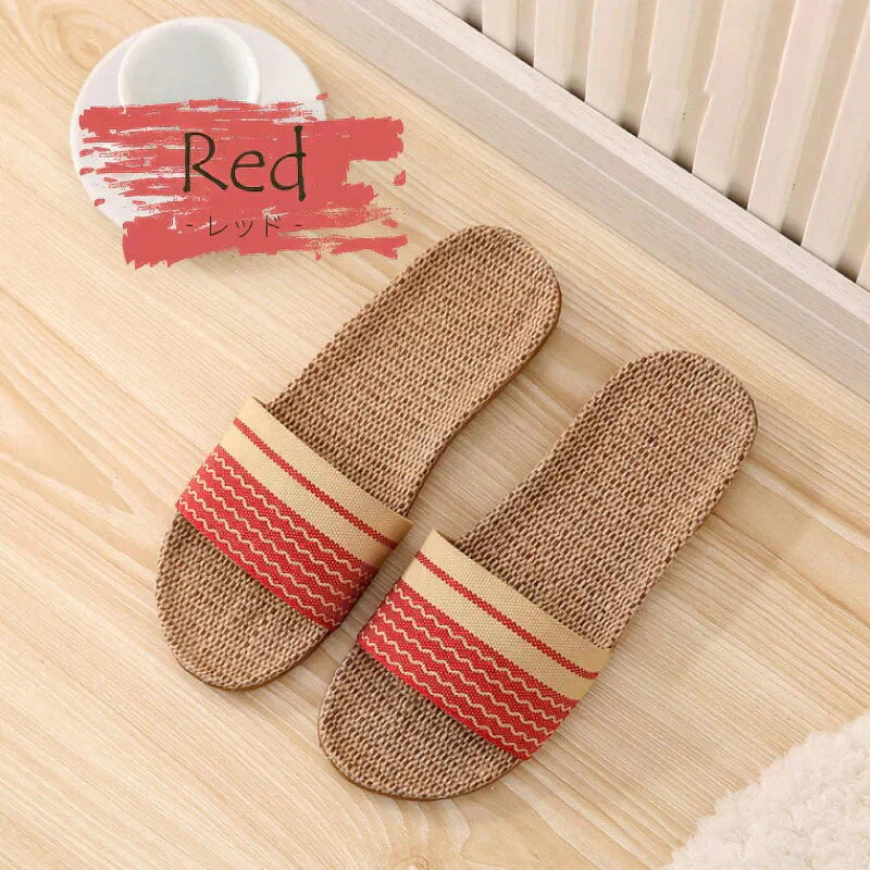 【スリッパ 福袋 色お任せ /2点セット /LMサイズ】スリッパ 麻素材 ルームシューズ サンダル ベランダ かわいい 可愛い 来客用 涼しい おしゃれ 超軽量　レディース メンズ カップル 家族 麻 夏 夏用 スリッパ 涼感 蒸れない 室内 送料無料 新生活 プレゼント
