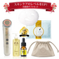 美顔器ギフトセット (ゴールド) イオンプルレクリエイト イーエスエッセンシャルジェル105g VC5+PLUS10ml フェイスマスク36枚入 PUポーチ ビタミンC美容液 保湿 プレゼント ギフト リフトアップ