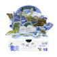 【北海道限定】き花 プティモ【北海道ジオラマ ホワイト(6枚入)×1箱】壺屋総本店 北海道 お土産 アーモンド ガレット き花 チョコ 焼き菓子
