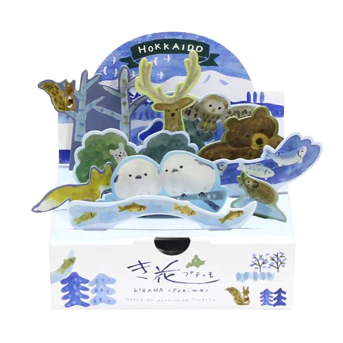 【北海道限定】き花 プティモ【北海道ジオラマ ホワイト(6枚入)×1箱】壺屋総本店 北海道 お土産 アーモンド ガレット き花 チョコ 焼き菓子
