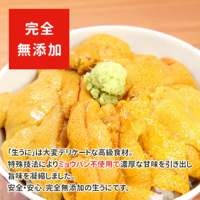 無添加 天然生うに 300g 100g×3パック 送料無料