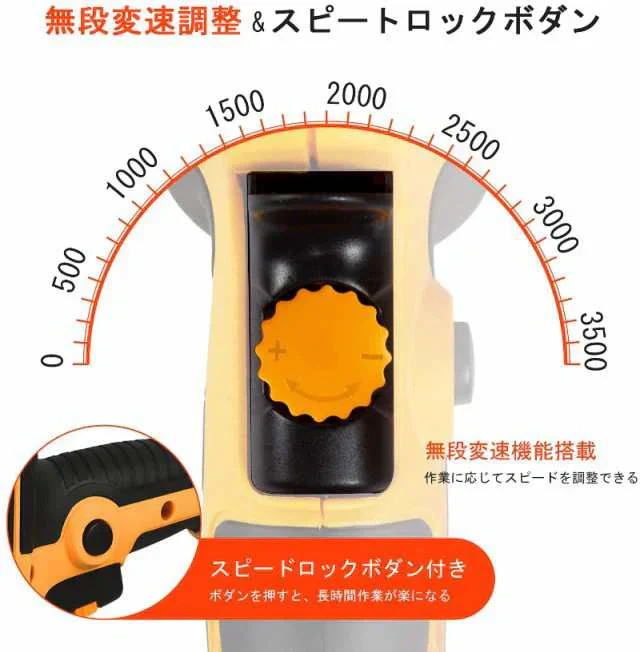 電動ポリッシャー 700Ｗ強力モーター 研磨機 研磨パッド付父の日 ポリッシャー 電動 無段変速可能 サンダポリシャー 六級変速 車磨き