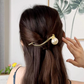 (ゴールド)ヘア留め ヘアアクセサリー クロスヘアピン髪飾り 上品 パーティー飾り