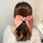 (ピンク)リボンヘアアクセサリー 髪飾り 大きい おしゃれ　キッズ　大人