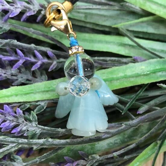 エンジェル 天然石 ストラップ パワーストーン エンジェル 天使