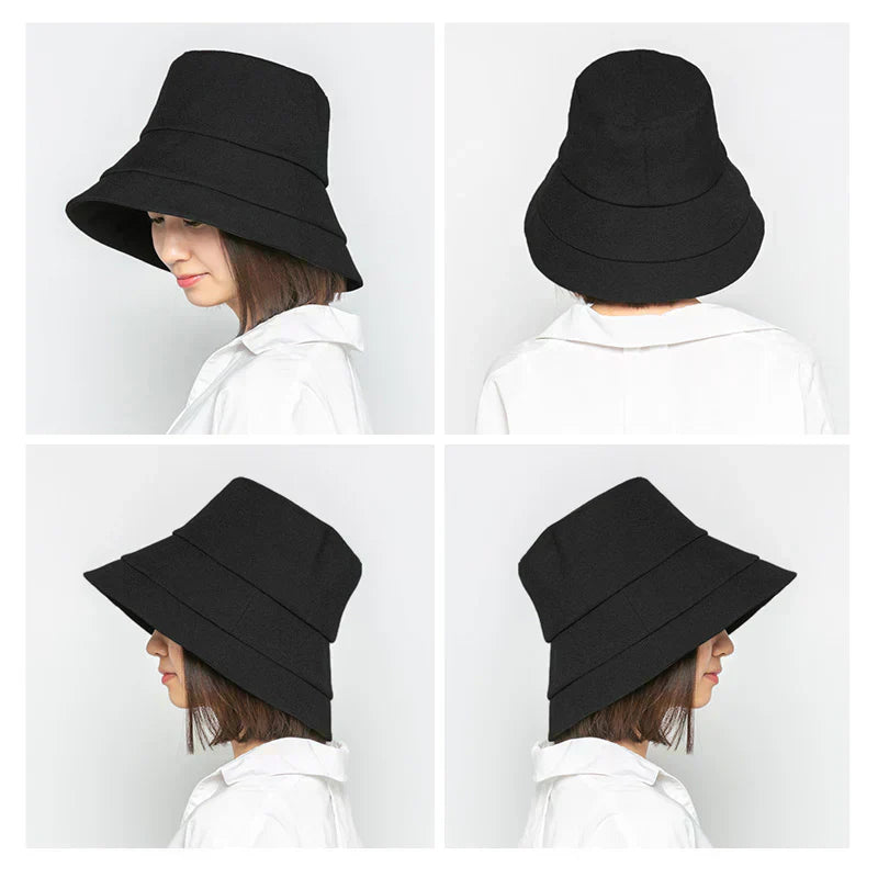 【Fサイズ56-58.5cm-ミルク】【商品名：クラシカルブリムハット】