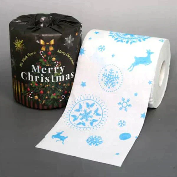 トイレットペーパー クリスマスロール ダブル30m 個包装100個