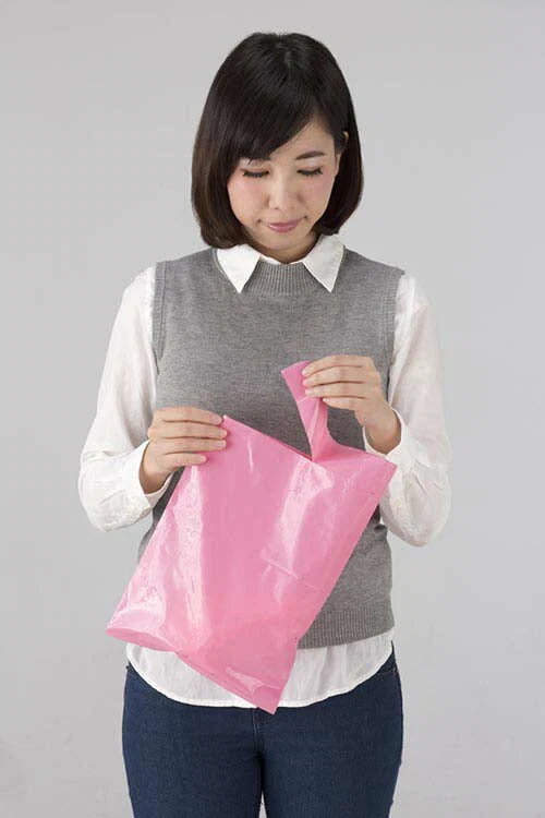 【小サイズ】防臭袋　モレナイスひも付き（100枚入り）（大サイズ）ゴミ袋 防臭 ニオイ対策 臭わない ポリ袋 生ごみ ペット用 エコ リサイクル