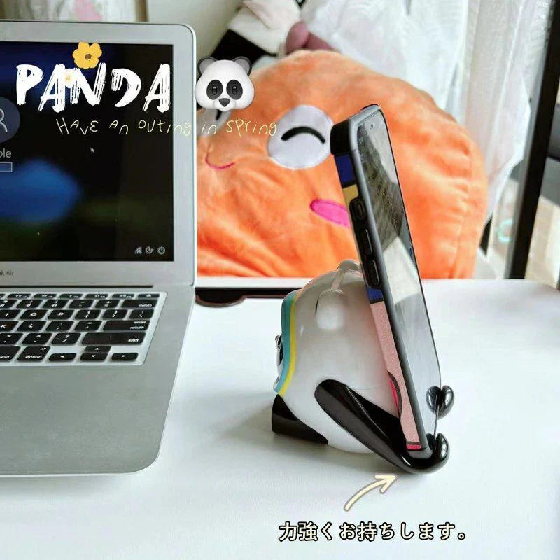当日発送 貯金箱 スマホスタンド ビンドゥンドゥン 貯金缶 卓上 2in1 コイン箱 氷パンダ 記念品 人気 綺麗 かわいい 萌え おもちゃ 宝箱 小銭ボックス