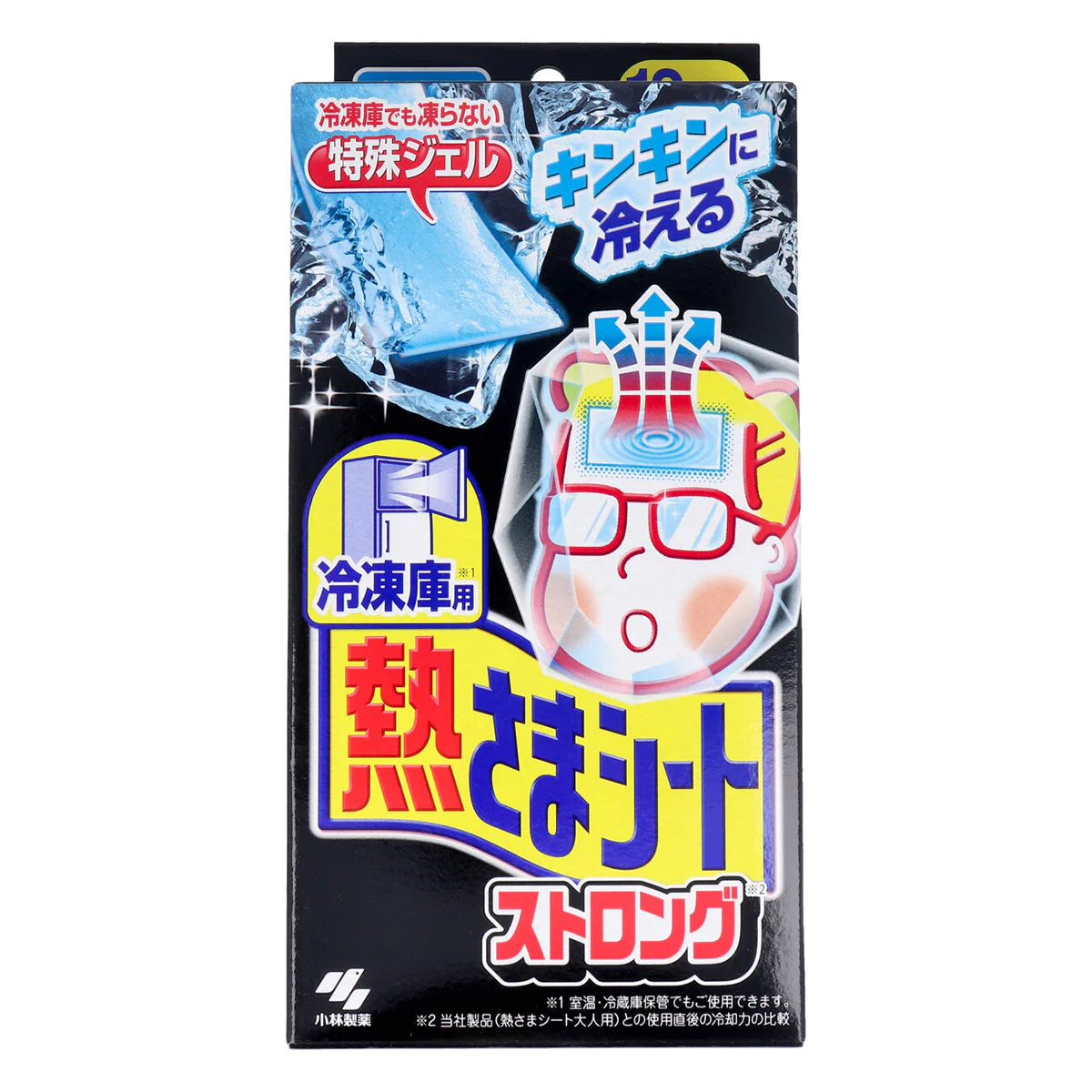 小林製薬 熱さまシート 冷凍庫用 ストロング 大人用 2枚X6パック 12枚入り X6箱