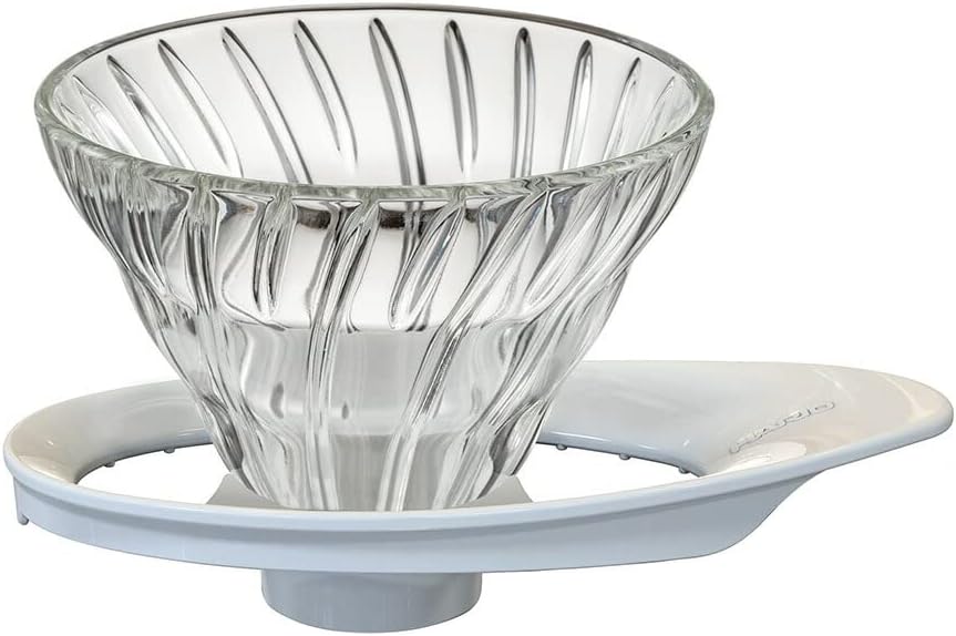 HARIO ハリオ V60 耐熱ガラス透過ドリッパー 01 1～2杯用 ホワイト 日本製 VDGR-01-W