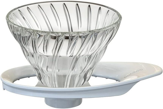 HARIO ハリオ V60 耐熱ガラス透過ドリッパー 01 1～2杯用 ホワイト 日本製 VDGR-01-W