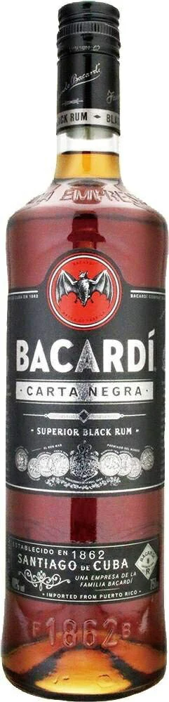 【送料無料】【正規】バカルディ ラム ブラック 40度 750ml×6本【北海道・東北・四国・九州・沖縄県は必ず送料がかかります】