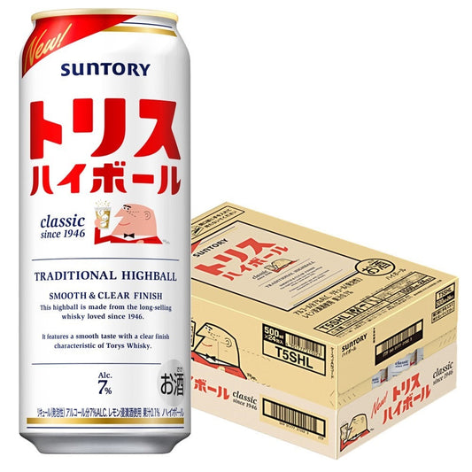 サントリー トリスハイボール 500ml×1ケース/24本 【ご注文は2ケースまで同梱可能です】
