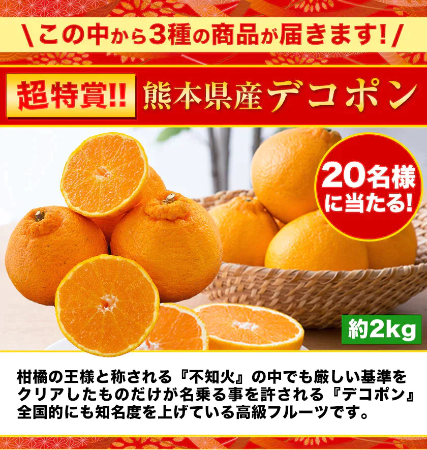 2024 福袋 みかん 福袋 送料無料 高級フルーツ 黒毛和牛 が当たるかもデコポン 干し芋 柑橘 果物 フルーツ 予約 3月上旬-3月末頃より発送予定【福袋】