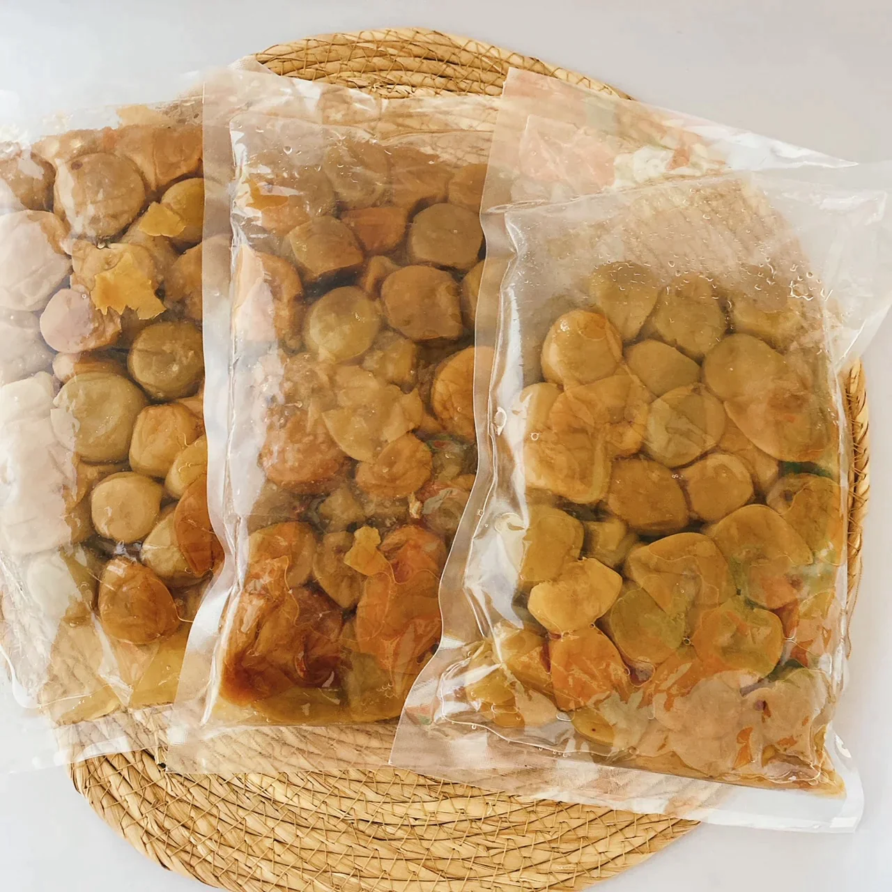 1.5kｇつぶれ梅（はちみつ入）500ｇ×3袋セット【エコ得】