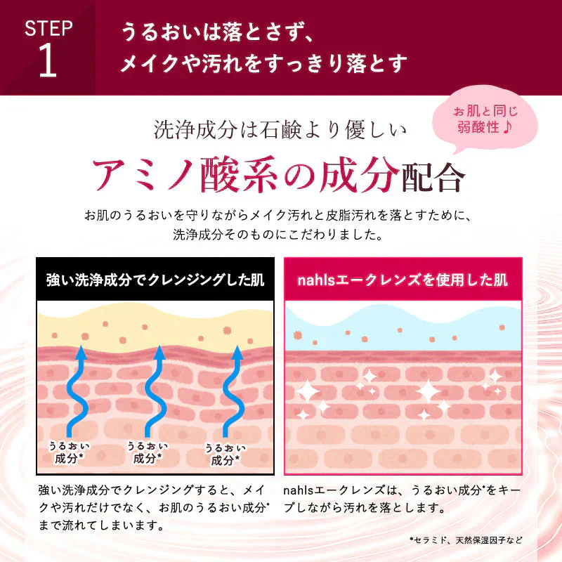 nahls ナールス エークレンズ 200g クレンジングジェル 洗顔 毛穴 無添加 化粧落とし 敏感肌 w洗顔不要