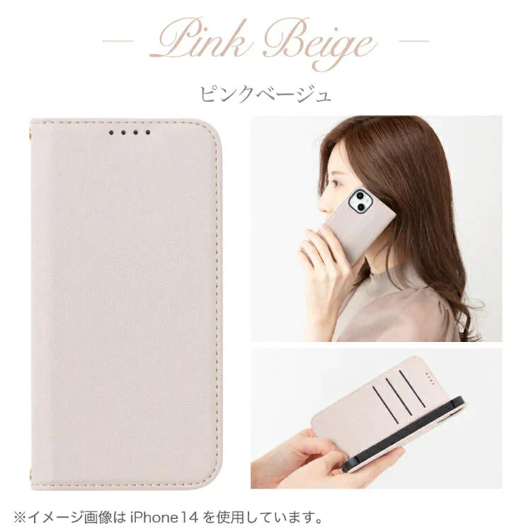 【 ピンクベージュ  iPhoneSE（第2・第3世代）/8/7 】 iPhone ケース 手帳型 スマホケース 手帳型ケース 手帳 スマホ カード収納 マグネット アモーレ PUレザー 手帳タイプ 携帯カバー 携帯 カバー ケース