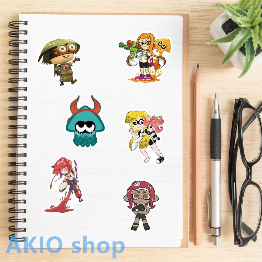 スプラトゥーン3シール 50枚セット スッテカー 萌えグッズ シール ジェットウォータースプラトゥーン グッズ イカ かわいい イベント 可愛い s051