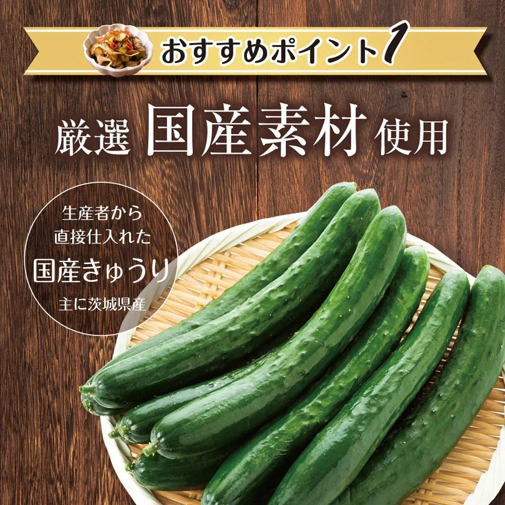 【7個セット】日本橋いなば園 国産きゅうり醤油漬け 100g メール便送料無料