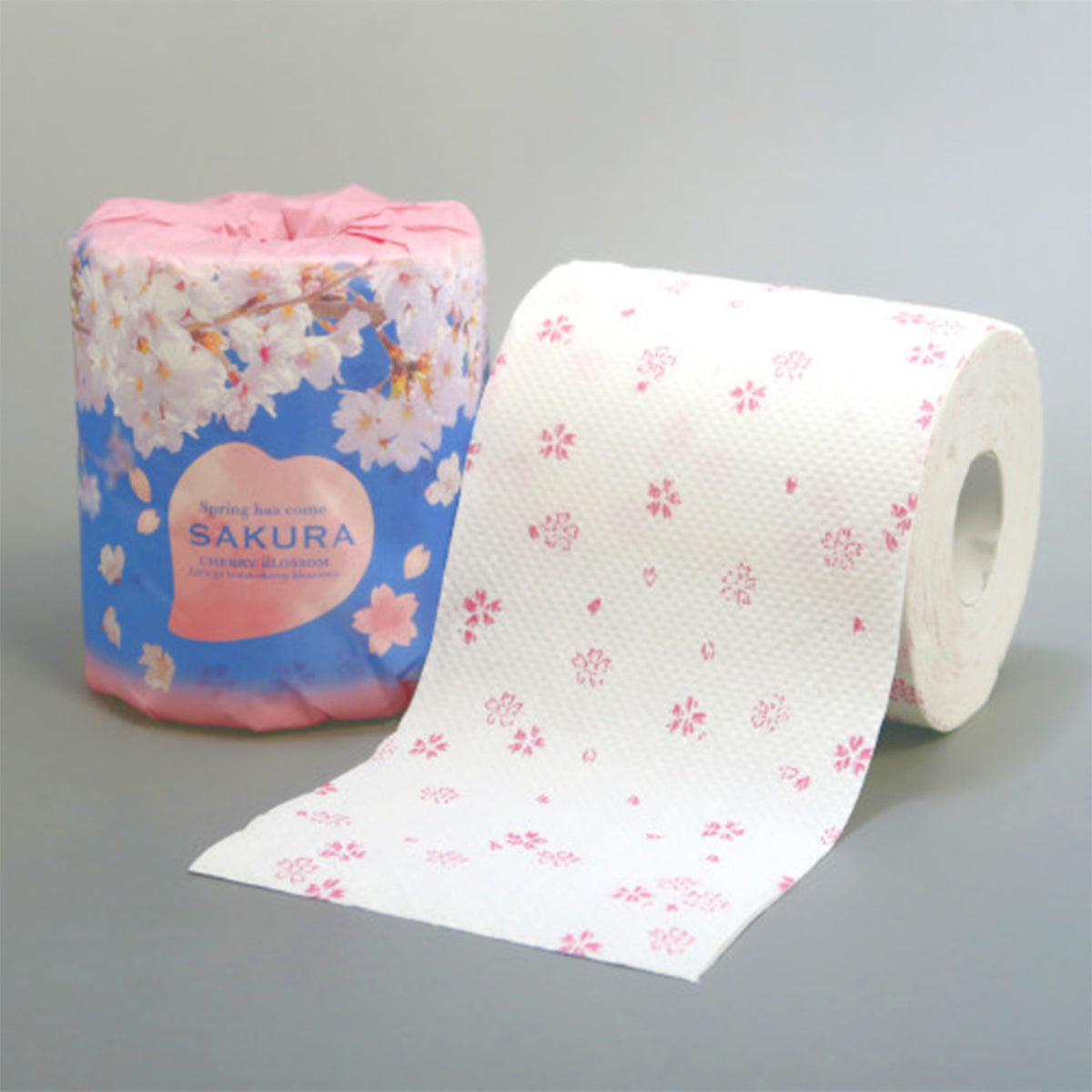 トイレットペーパー 桜ロール ダブル30m 個包装50個