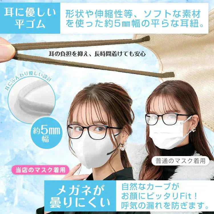 接触冷感マスク 「ミルクティー20枚」 涼しい 個包装 20枚 冷感マスク 3D立体冷感 タイプ ひんやり クールマスク 小顔 効果 血色マスク 99%カット 涼感 屋外 ny417-30-milk【ご新規さん限定商品】