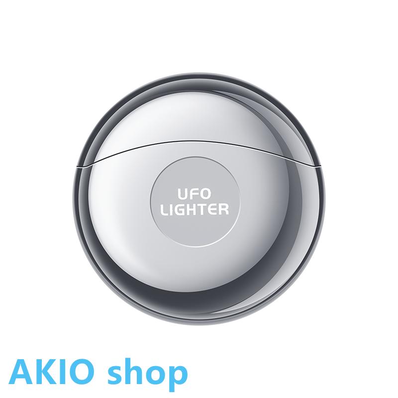 ガス注入式ライター UFOライター 丸形ライター 防風 レッドフレーム 操作簡単 軽量 磁気丸い蓋 ポータブル 高圧技術 ユニークなデザイン ハイキング キャンプ s073B(パープル)