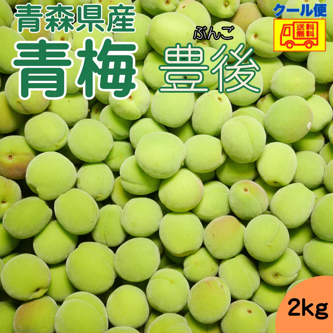 クール便！　青森県産　青梅(ぶんご)２ｋｇ　送料無料！