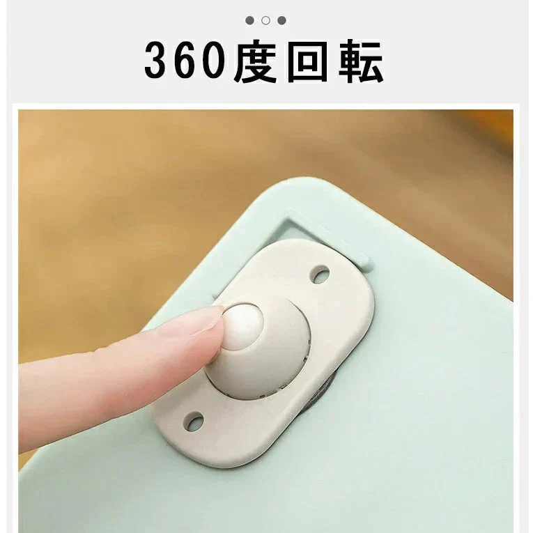 キャスター 粘着テープ式 収納ケース用 360度回転 小型収納ボックス用 貼るだけ 4個セット w161B(プラスチックボール)