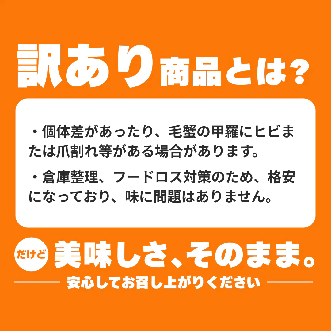 北海道産毛蟹 2尾パック 1尾あたり400~600g