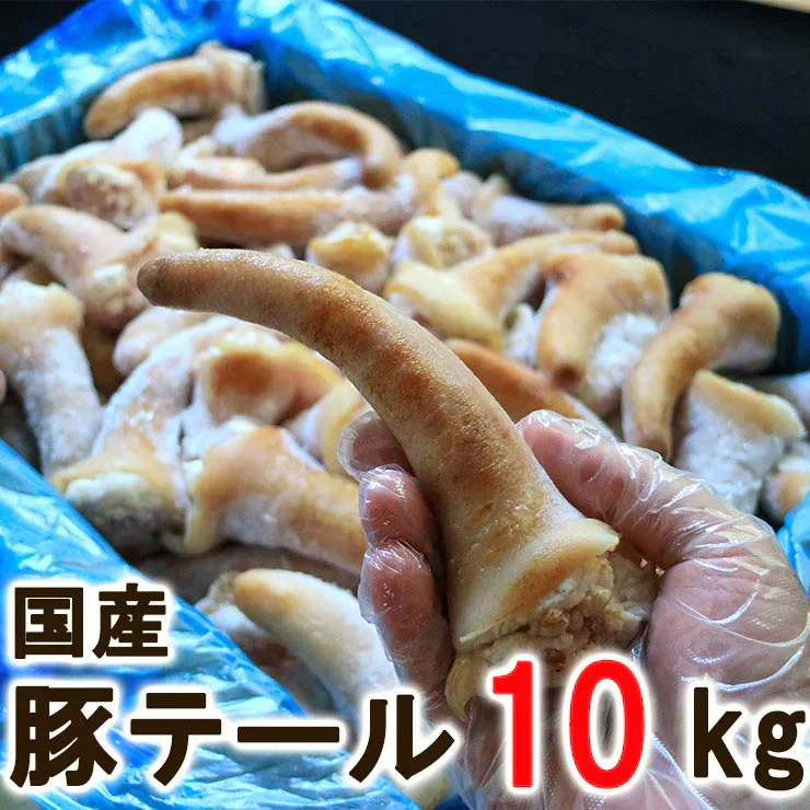 国産 豚テール 豚のテール 豚のしっぽ 豚の尻尾 10kg 豚毛処理済商品 尻尾 テールスープ 甘辛煮 煮込み料理 トンテール 皮付き 尾 猪尾巴 尾巴 とんび ジュー 食品 珍肉 調理前 原料 未ボイル 焼き 訳あり 在庫処分 食品 コロナ支援
