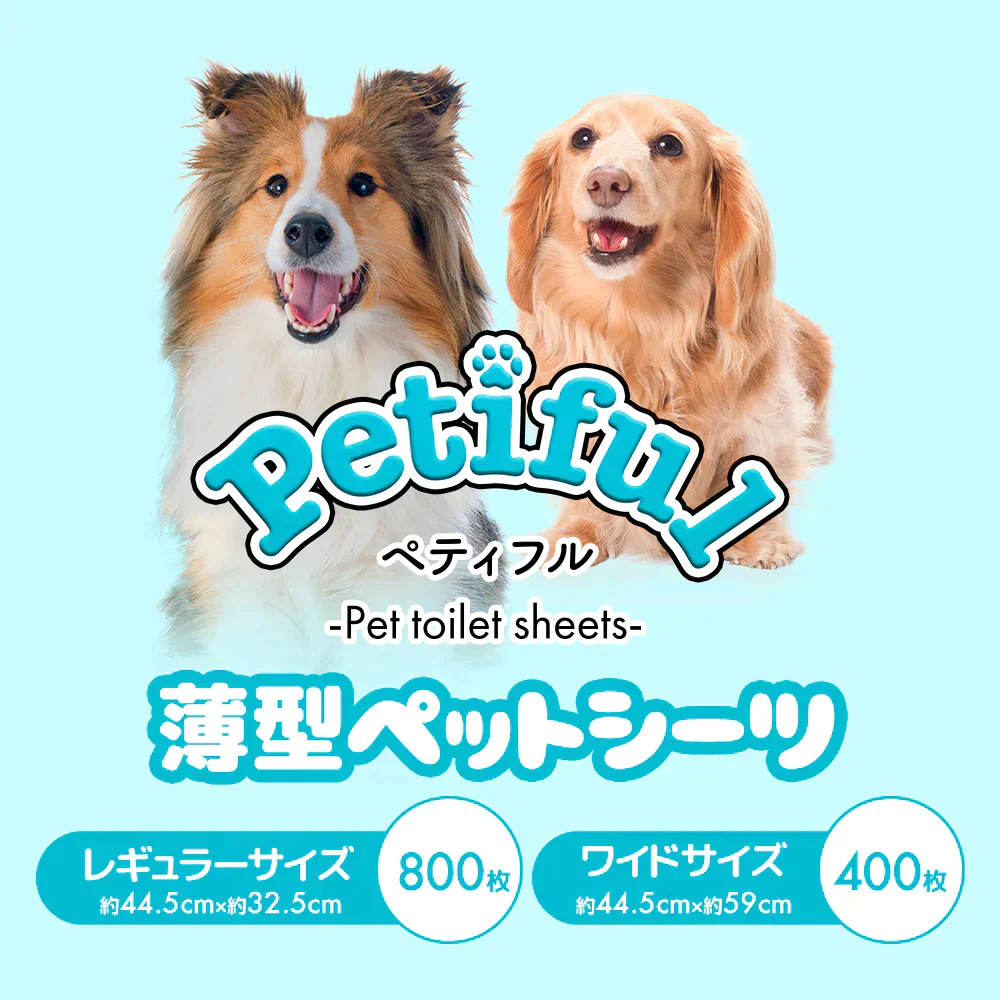 ペットシーツ 薄型 ワイド 400枚 大容量 使い捨て 無地 ペット トイレシート ペット用 犬 猫 シーツ 送料無料