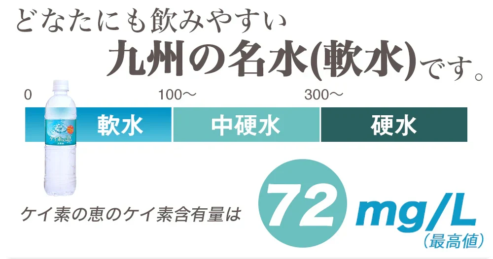シリカ水 ケイ素水 525ml 40本 シリカウォーター ミネラルウォーター 天然水 天然シリカ 美ウォーター 水 軟水 ケイ素の恵 国産 大分県産