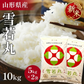 【令和8年】新米！ 山形県産 雪若丸 10キロ (精米) 5kg×2袋  送料無料 米 コメ おこめ 新米