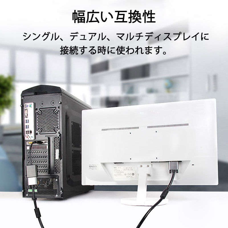 dp vga 変換 アダプタ 15cm ケーブル DP VGA アダプタ Displayportオス to VGAメス コネクタ ケーブル アダプター PC モニター