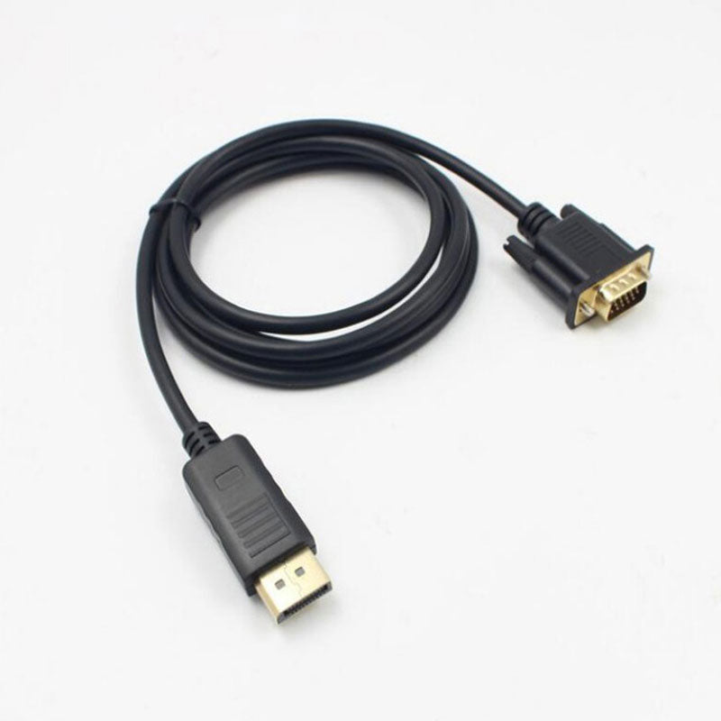 dp vga ケーブル 1.8m DPプラグ VGAプラグ 変換 アダプタ Displayportオス to VGAオス 変換 アダプタ ディスプレイ アダプター PC モニター ディスプレー接続