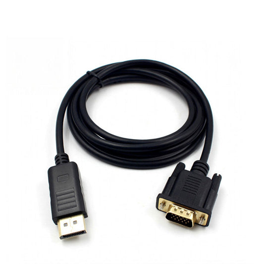dp vga ケーブル 1.8m DPプラグ VGAプラグ 変換 アダプタ Displayportオス to VGAオス 変換 アダプタ ディスプレイ アダプター PC モニター ディスプレー接続
