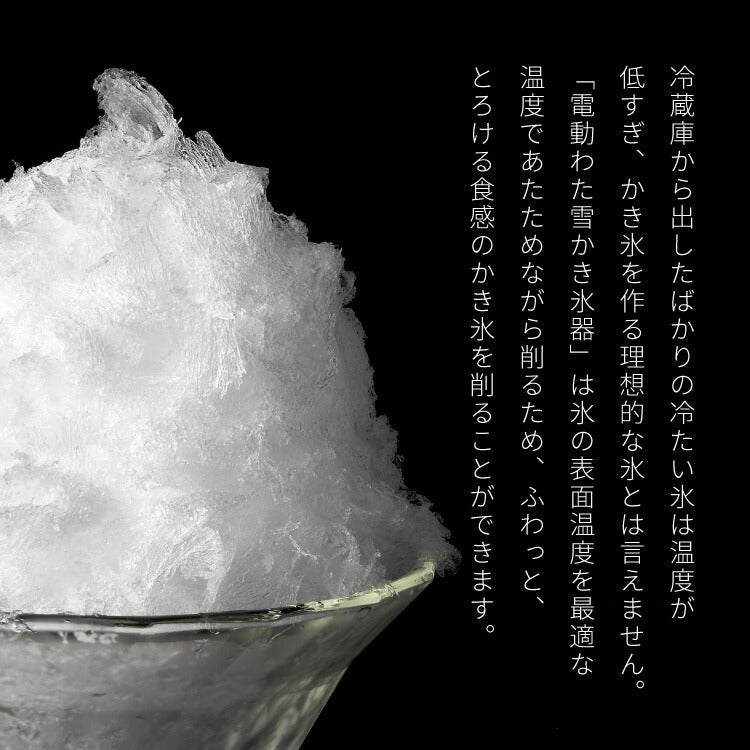 Otona オトナ 電動かき氷器 電動 わた雪 かき氷器 ヒーター機能搭載 製氷カップ2個付き ヒーター機能【送料無料】