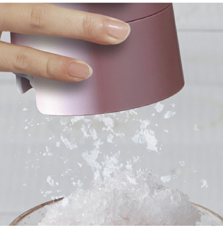 (ミントブルー)大人のふわふわかき氷器 コードレス 電動かき氷機 大人の氷かき器 コードレスタイプ ハンディタイプ CDIS-20