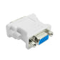 dvi vga 変換 白色コネクタ AVコネクタ DVI-IオスtoVGAメス 1080P 24+5 インターフェース 変換アダプター パソコン モニター 単方向映像転送