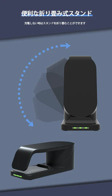(ブラック)3in1 ワイヤレス充電器 iphone14/13/12 15W 同時充電 iPhone Apple Watch Galaxy AirPods エアポッズ 充電器 Qi アップルウォッチ BAT172