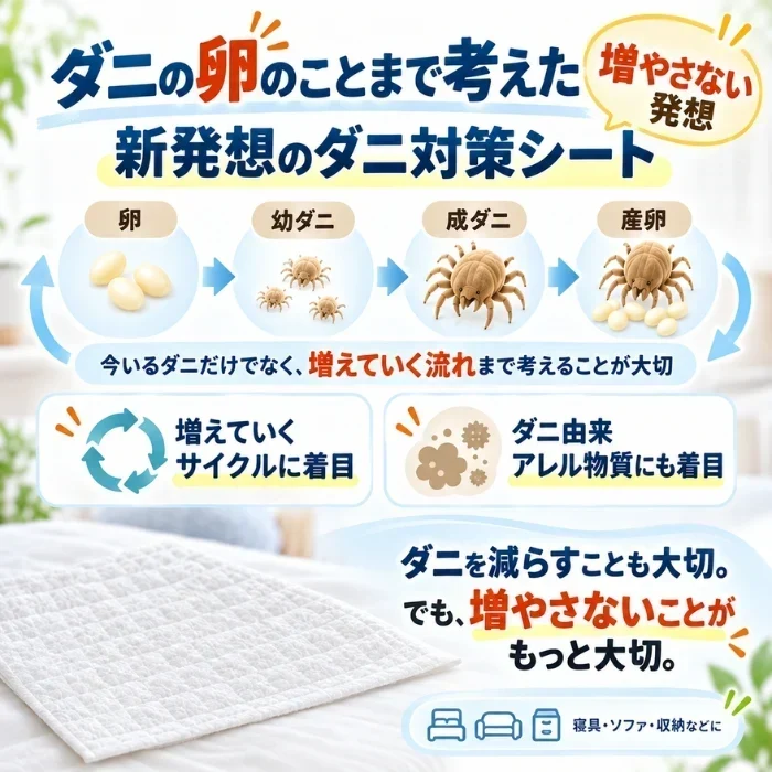 そしてダニもいなくなった 10個セット ダニ対策シート ダニ対策 置くだけ 無香性 日本製 ダニ由来アレル物質対策 消臭 抗菌 収納 押入れ クローゼット 引き出し ベッド 布団 ソファ ペットまわり 9×9cm 6枚入×10個