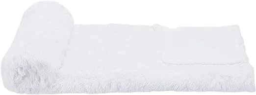Amazonベーシック 訳あり シャギーブランケット 178cm×152cmブライトホワイト