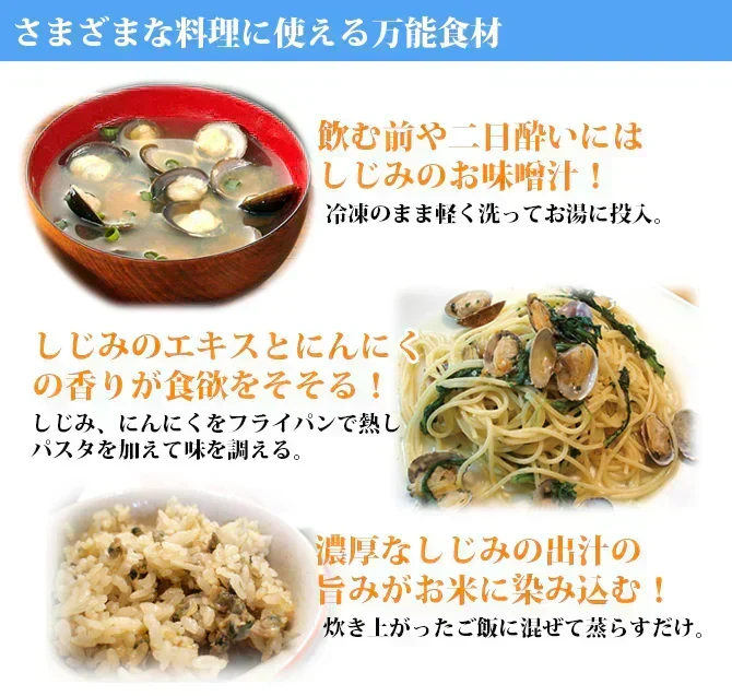 青森県十三湖　冷凍しじみ大粒 3kg（ヤマトシジミ）砂抜き済み　国産　送料無料　健康