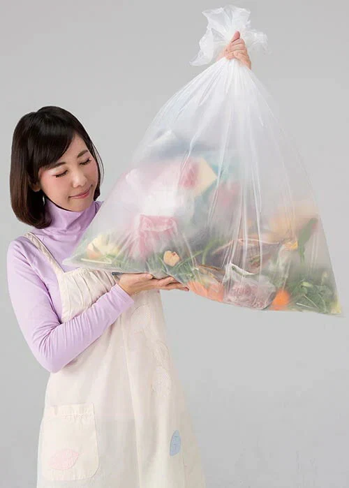 生ゴミが臭わない袋 45L用 50枚入 ゴミ袋 生ゴミ用 消臭 防臭 処理袋 ペット トイレシーツ うんち袋 オムツ ゴミ袋 / 防臭袋 モレナイス