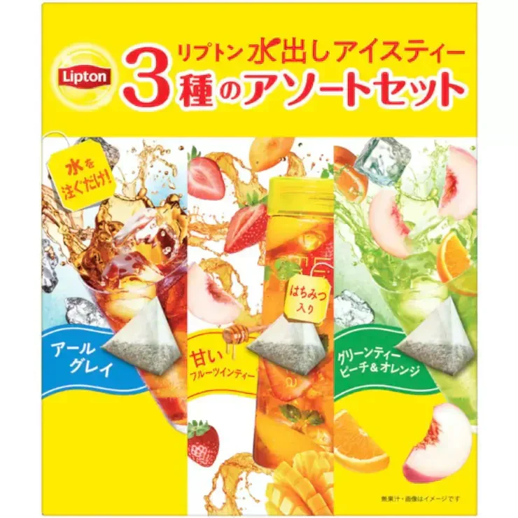 【送料無料】リプトン 水出しアイスティーアソート3種 68個入り