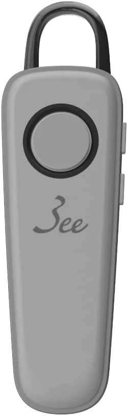 3ee Bluetooth ヘッドセット Call 01 ライトグレー（モノラル 片耳イヤホンタイプ） ノイズキャンセリングマイク