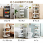 キッチンワゴン 「ホワイト」 キッチン収納 スリム 収納棚 収納ワゴン 収納ラック おしゃれ キャスター付き 組立簡単 収納カート 小物 台所収納 洗面所 軽量 組替可能 4段
